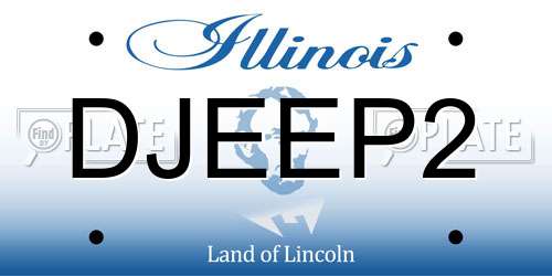 DJEEP2 Illinois License Plate