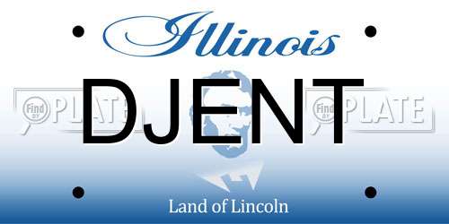 DJENT Illinois License Plate