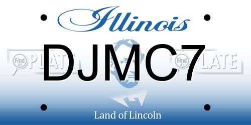 DJMC7 Illinois License Plate