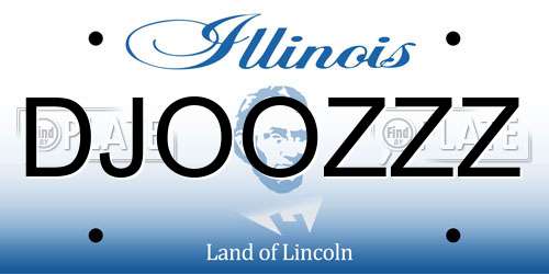 DJOOZZZ Illinois License Plate