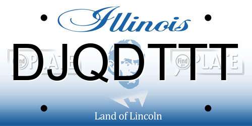 DJQDTTT Illinois License Plate