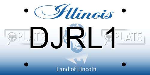 DJRL1 Illinois License Plate