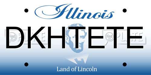 DKHTETE Illinois License Plate