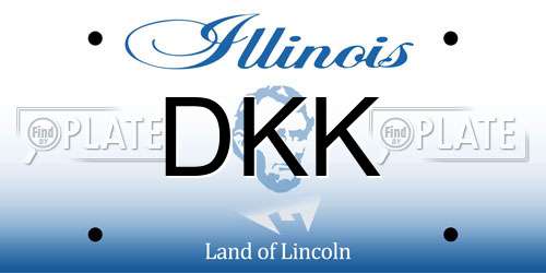 DKK Illinois License Plate