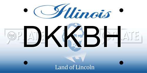 DKKBH Illinois License Plate