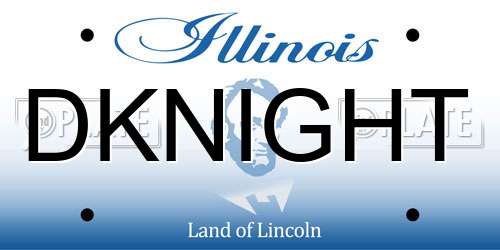 DKNIGHT Illinois License Plate