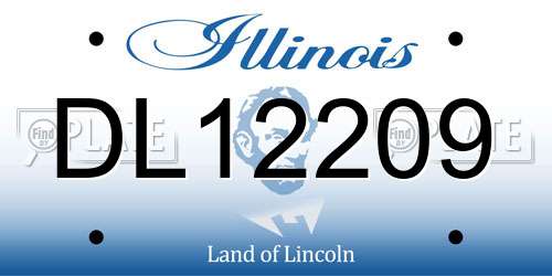 DL12209 Illinois License Plate