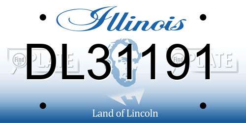 DL31191 Illinois License Plate