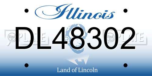 DL48302 Illinois License Plate