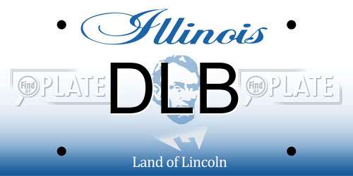 DLB Illinois License Plate