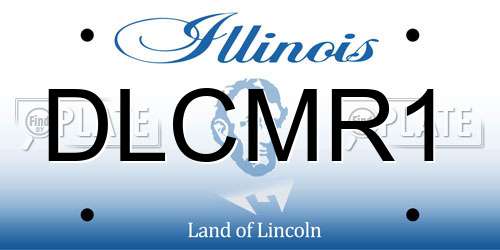 DLCMR1 Illinois License Plate