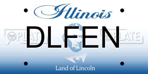 DLFEN Illinois License Plate