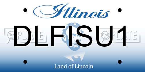 DLFISU1 Illinois License Plate