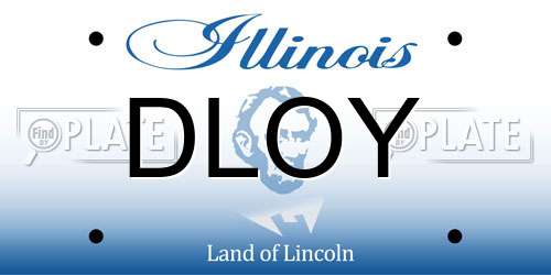 DLOY Illinois License Plate