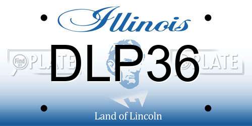 DLP36 Illinois License Plate
