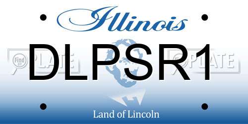 DLPSR1 Illinois License Plate