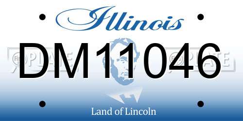 DM11046 Illinois License Plate