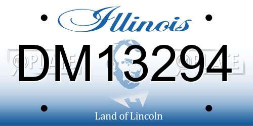 DM13294 Illinois License Plate