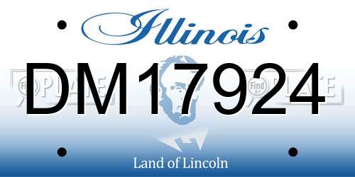 DM17924 Illinois License Plate