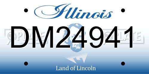 DM24941 Illinois License Plate