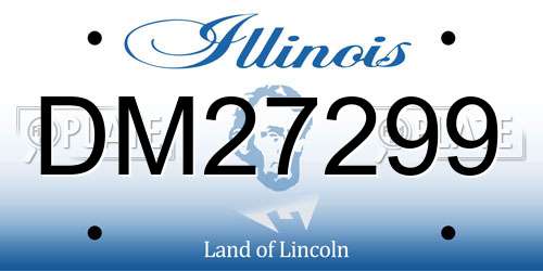 DM27299 Illinois License Plate
