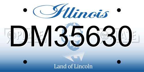 DM35630 Illinois License Plate