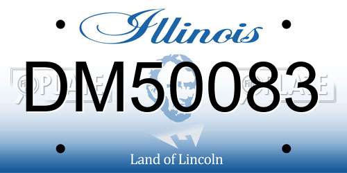 DM50083 Illinois License Plate