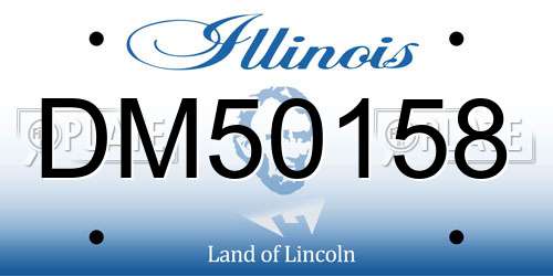 DM50158 Illinois License Plate