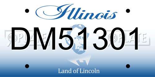 DM51301 Illinois License Plate