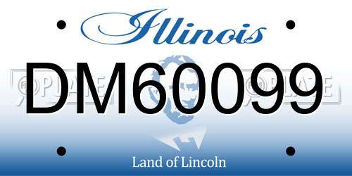 DM60099 Illinois License Plate