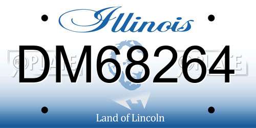 DM68264 Illinois License Plate