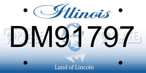 DM91797 Illinois License Plate
