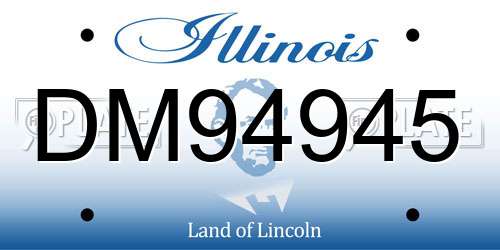 DM94945 Illinois License Plate