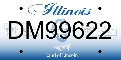 DM99622 Illinois License Plate