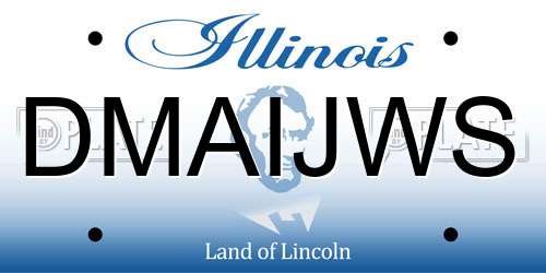 DMAIJWS Illinois License Plate