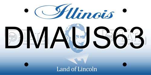 DMAUS63 Illinois License Plate