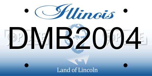 DMB2004 Illinois License Plate