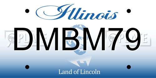 DMBM79 Illinois License Plate