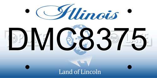 DMC8375 Illinois License Plate