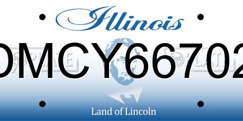 DMCY66702 Illinois License Plate