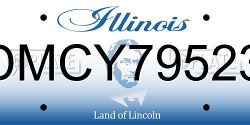 DMCY79523 Illinois License Plate
