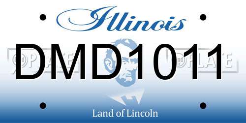 DMD1011 Illinois License Plate