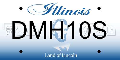 DMH10S Illinois License Plate