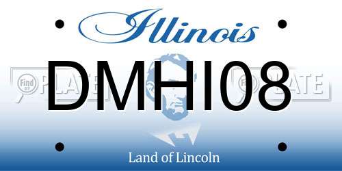 DMHI08 Illinois License Plate