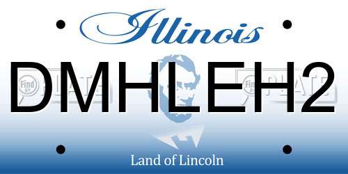 DMHLEH2 Illinois License Plate