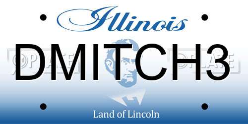 DMITCH3 Illinois License Plate
