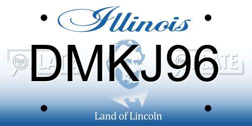 DMKJ96 Illinois License Plate