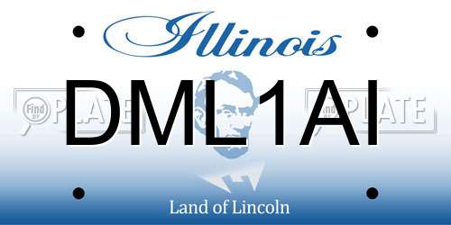 DML1AI Illinois License Plate