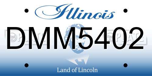 DMM5402 Illinois License Plate