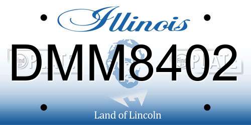 DMM8402 Illinois License Plate